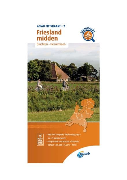 ANWB Cycling Map 07 Friesland Central 1:66,666