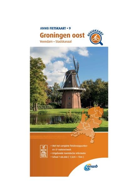 ANWB Cycling Map 09 Groningen East 1:66,666