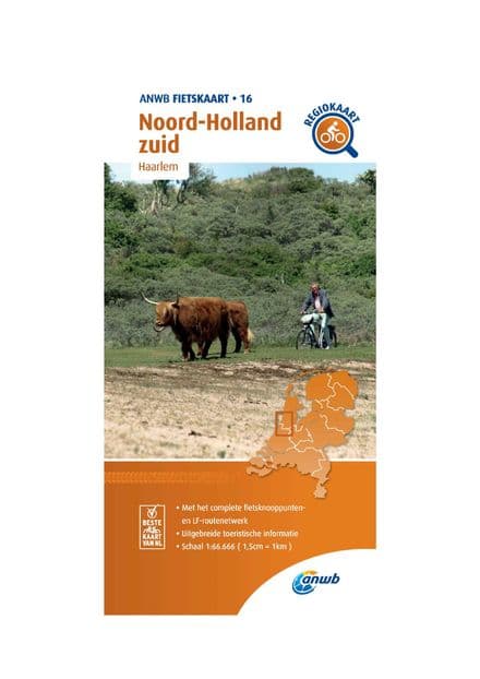 ANWB Cycling Map 16 Noord-Holland South 1:66,666