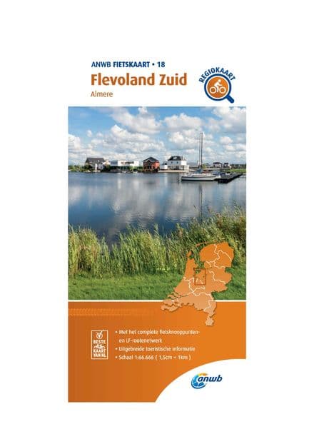 ANWB Cycling Map 18 Flevoland South 1:66,666