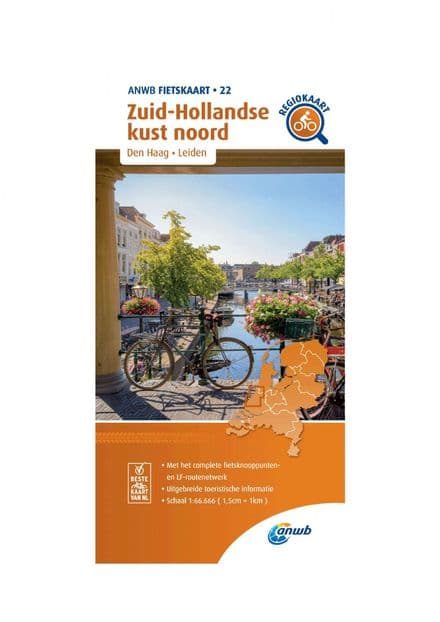 ANWB Cycling Map 22 Coast Zuid-Holland North 1:66,666
