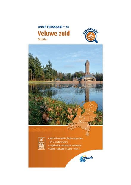 ANWB Cycling Map 24 Veluwe South 1:66,666