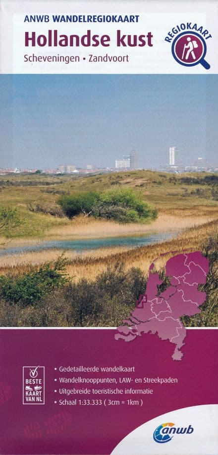ANWB Walking Map - Coast of Holland - 1:33,333 - 052
