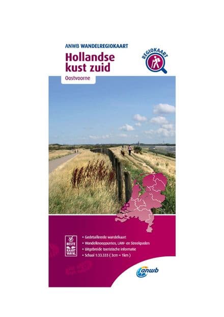ANWB Walking Map - Coast of Holland South - 1:33,333 - 054