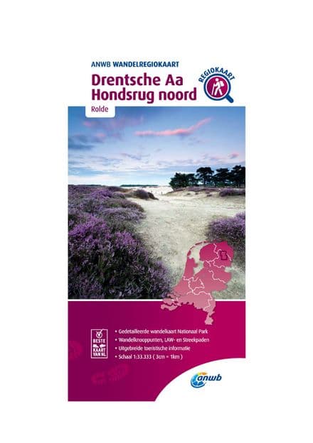 ANWB Walking Map - Drentsche Aa, Hondsrug North- 1:33,333 - 019