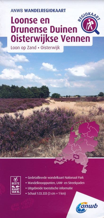 ANWB Walking Map - Dunes Loon - Drunen Oisterwijk. Vennen - 1:33,333 - 065