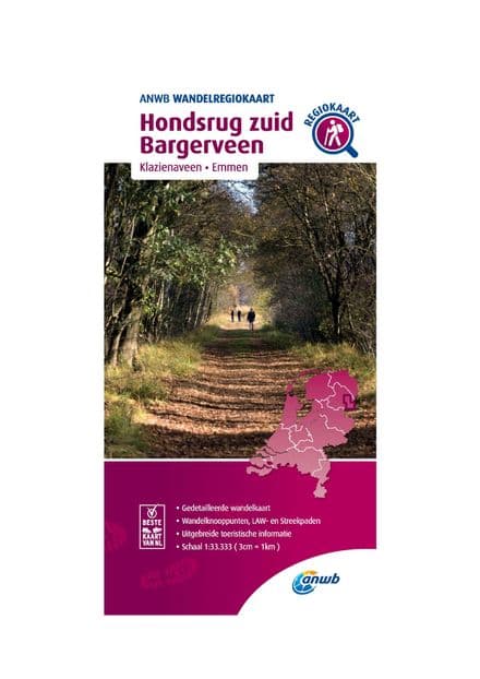 ANWB Walking Map - Hondsrug South, Bargerveen - 1:33,333 - 057