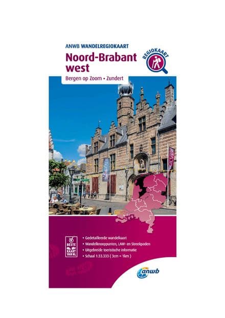 ANWB Walking Map - Noord-Brabant West - 1:33,333 - 078