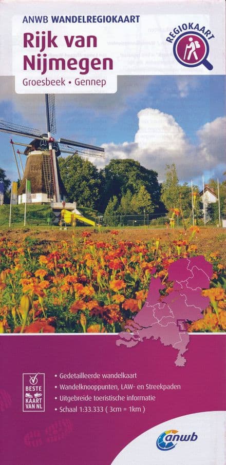 ANWB Walking Map - Rijk van Nijmegen - 1:33,333 - 085