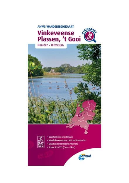 ANWB Walking Map - Vinkeveense Plassen, 't Gooi - 1:33,333 - 105