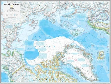 Arctic Political - Atlas of the World, 10th Edition 2015 by National Geographic