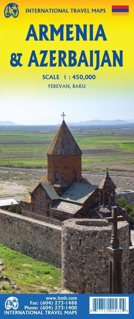 Armenia & Azerbaijan Travel Map - ITM