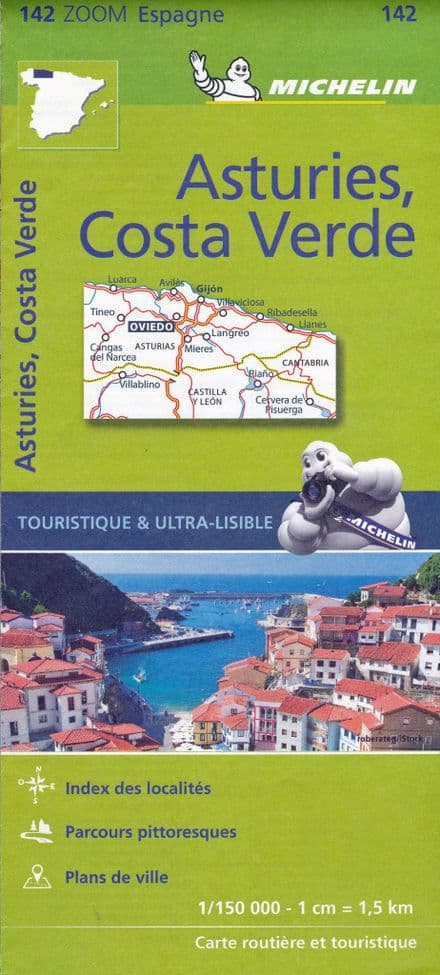 Asturias, Costa Verde - Michelin Zoom Map 142