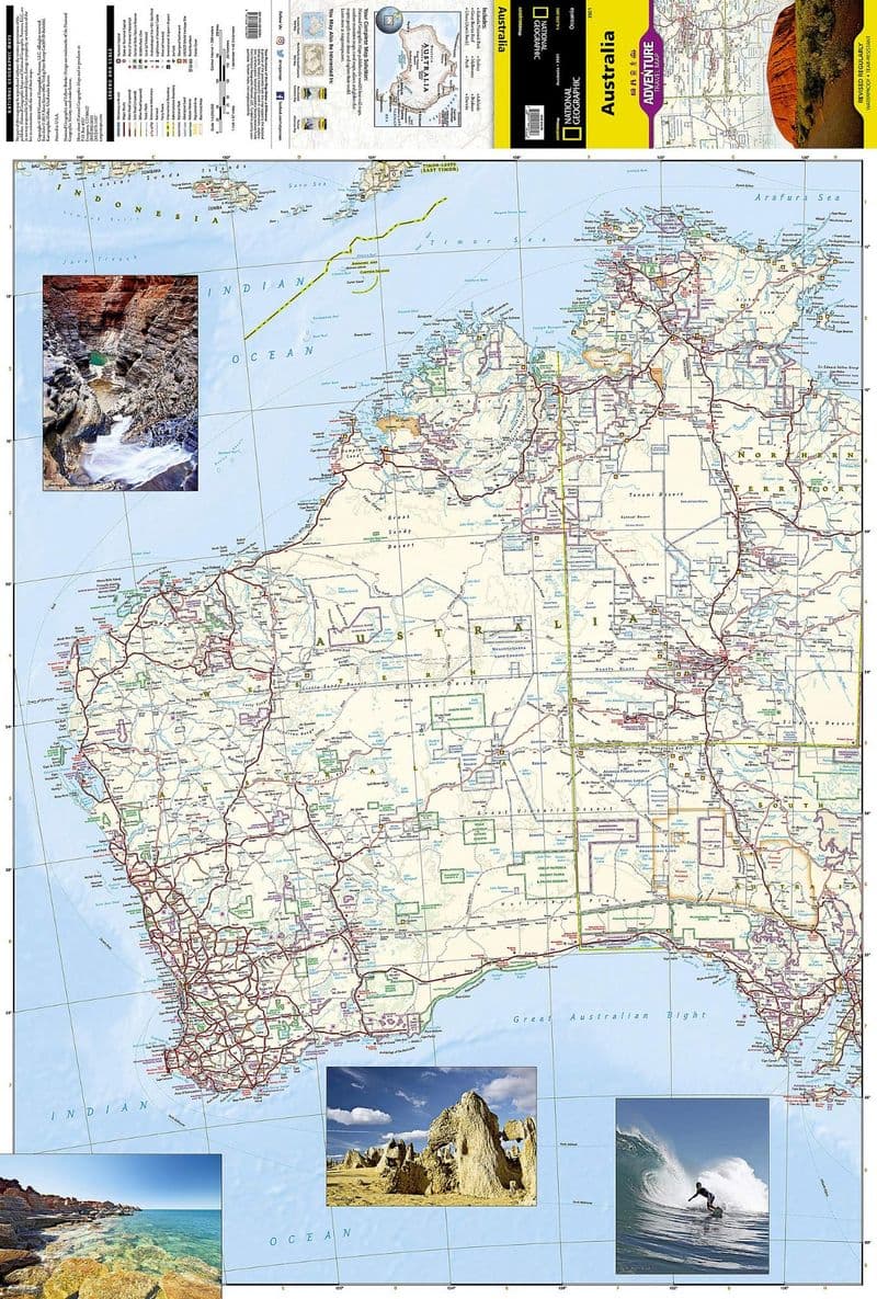 Australia Adventure Map - National Geographic