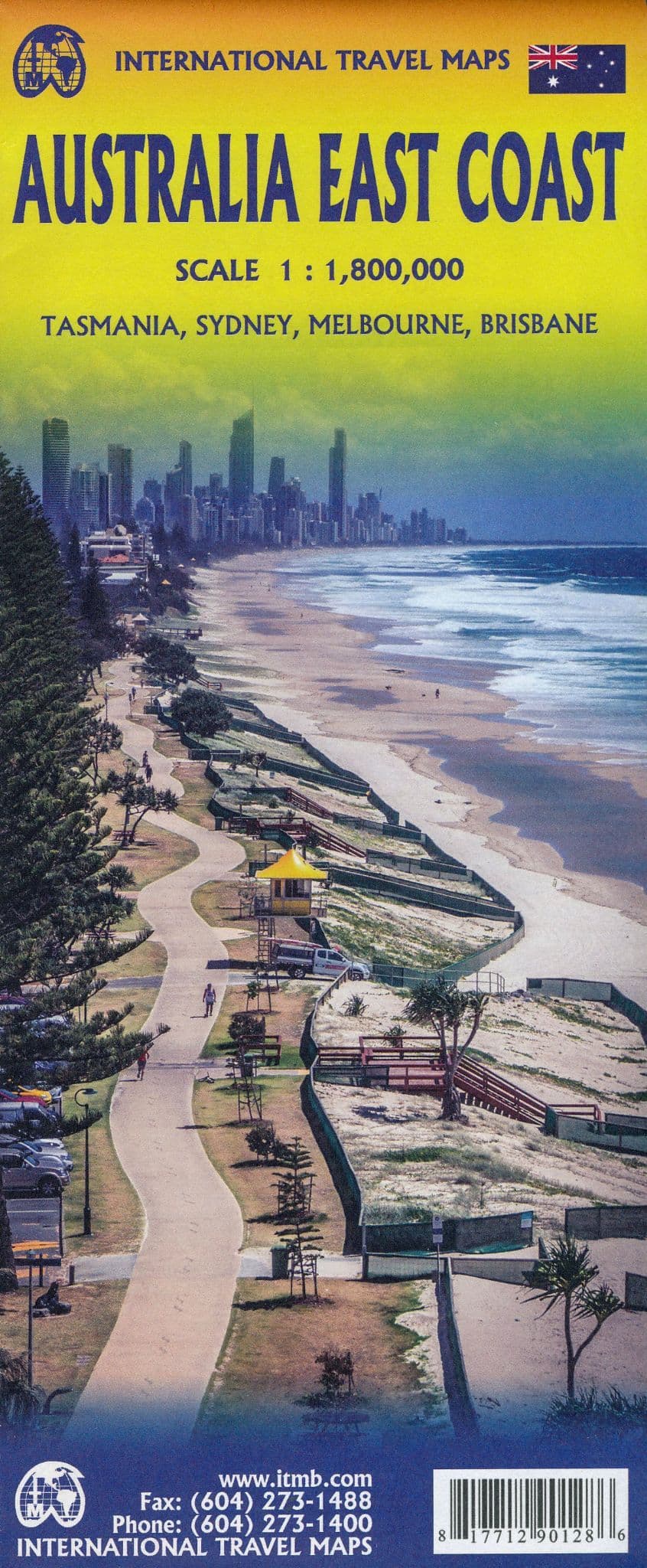 Australia East Coast Travel Map - ITM