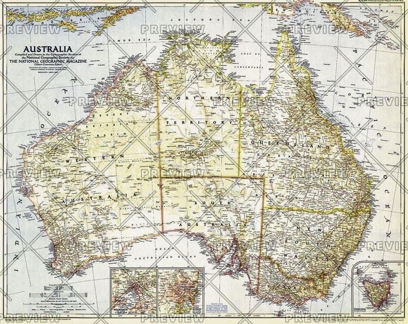 Australia - Published 1948 by National Geographic