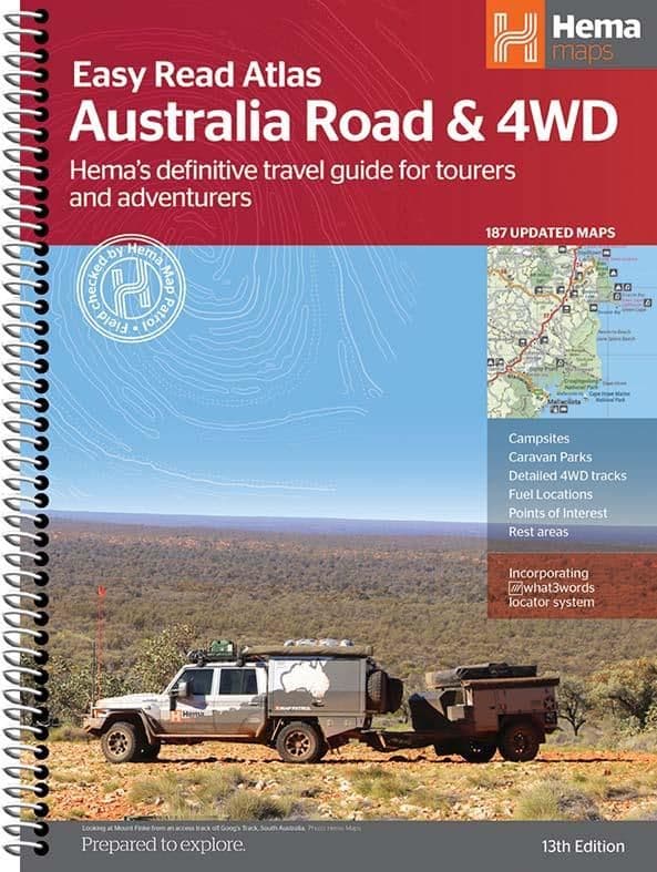 Australia Road & 4WD Easy Read Atlas Spiral Bound - Hema (041SP)