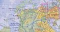 Bahrain  & Qatar Travel Map with Manama & Doha