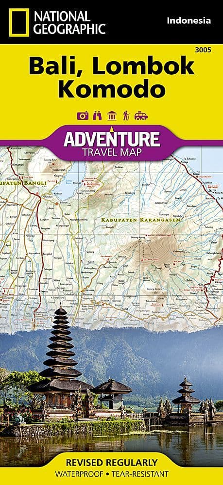 Bali Lombok & Komodo Adventure Map - National Geographic