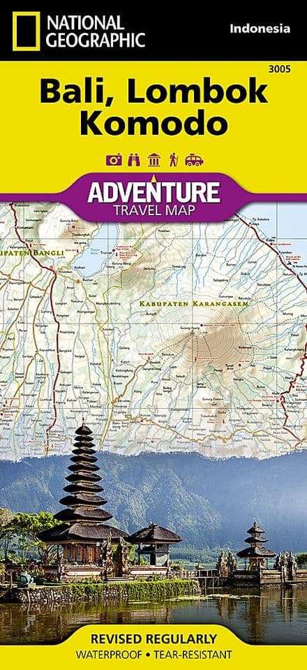 Bali Lombok & Komodo Adventure Map - National Geographic
