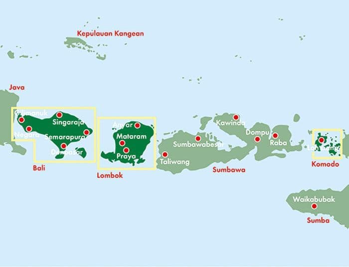 Bali Lombok & Komodo Road Map F&B — free download