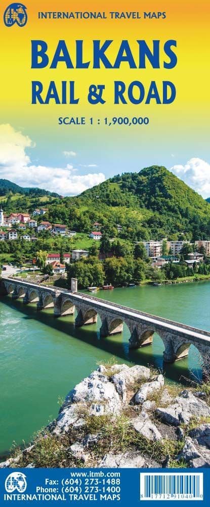 Balkans Roads & Rail Map - ITM