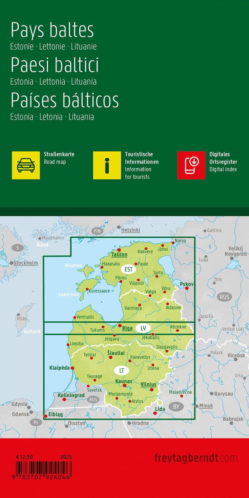 Baltic States - Road Map - F&B - 1 400 000