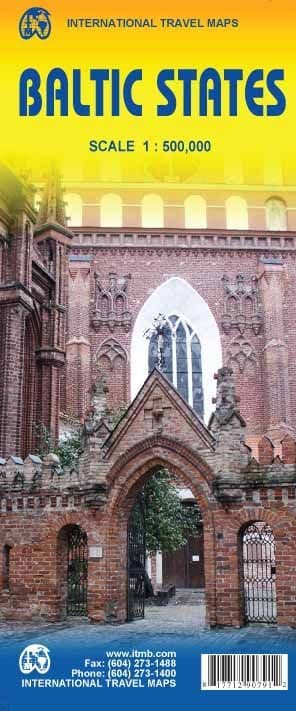 Baltic States Travel Map - 1:500,000