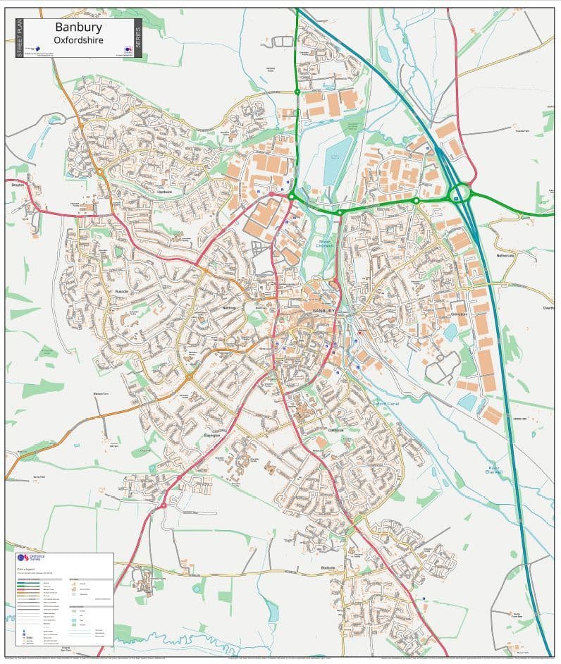 Banbury Street Map - 2024