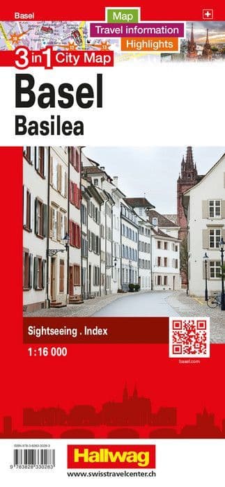 Basel City Street Map - Hallwag