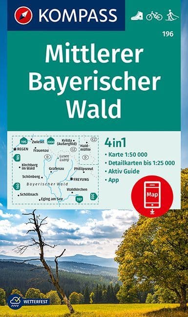 Bayerischer Wald Mittlerer - Kompass 196