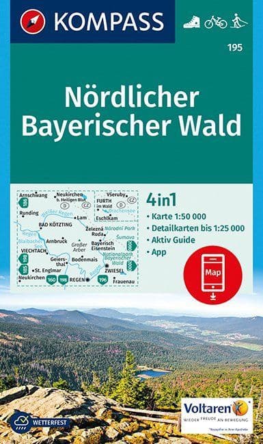Bayerischer Wald Nördlicher - Kompass 195