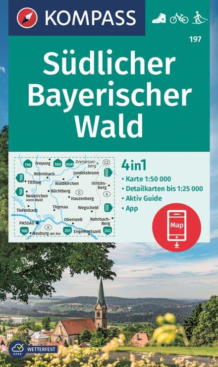 Bayerischer Wald Südlicher - Kompass 197
