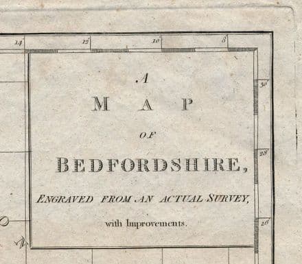 Bedfordshire John Harrison 1788 - Original Map