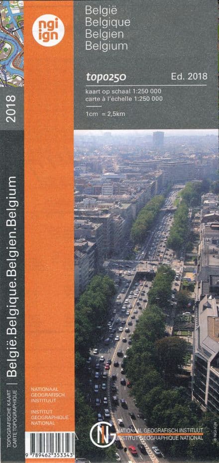 Belgium - NGI/IGN - 1:250,000 - TOP 003