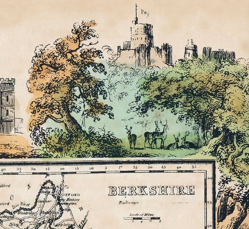 Berkshire - by Reuben Ramble - Reproduction County Map