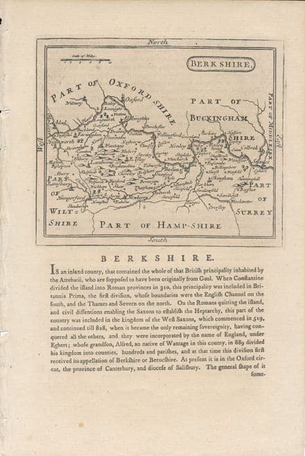 Berkshire - Seller Grose - 1787 - Original Map