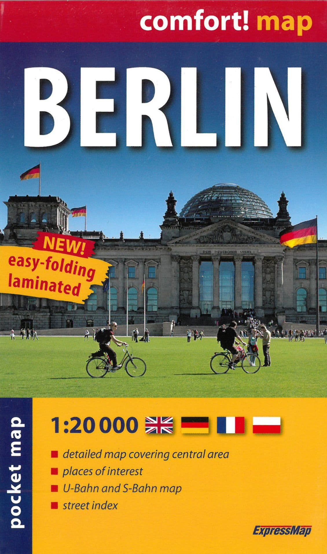 Berlin Street Map Mini - Laminated - Express