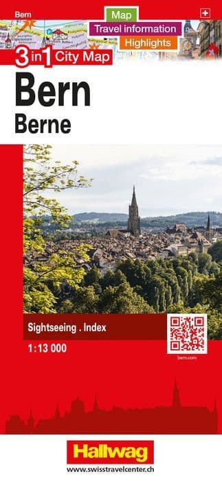 Bern City Street Map - Hallwag
