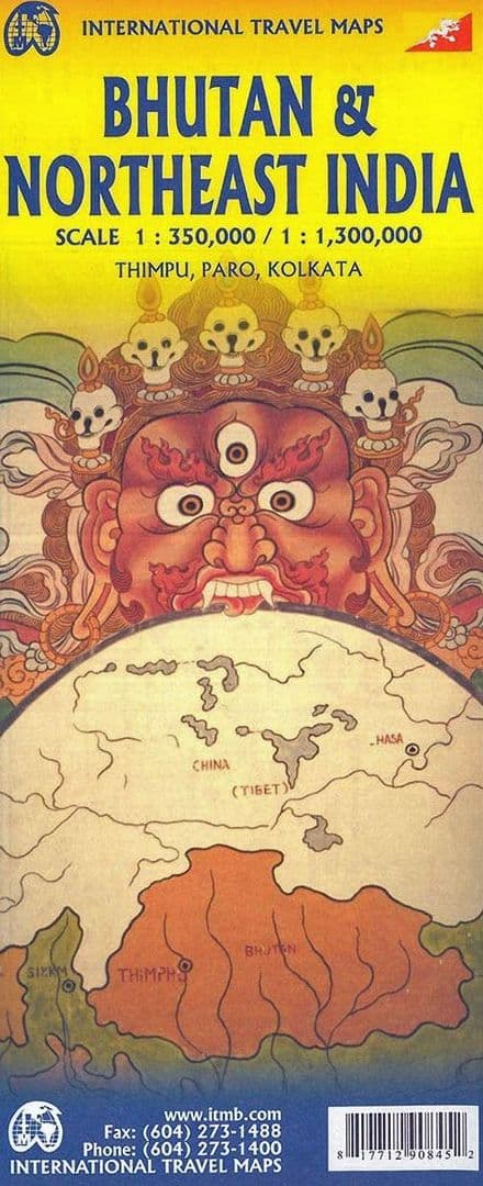 Bhutan & India North East - Travel Map