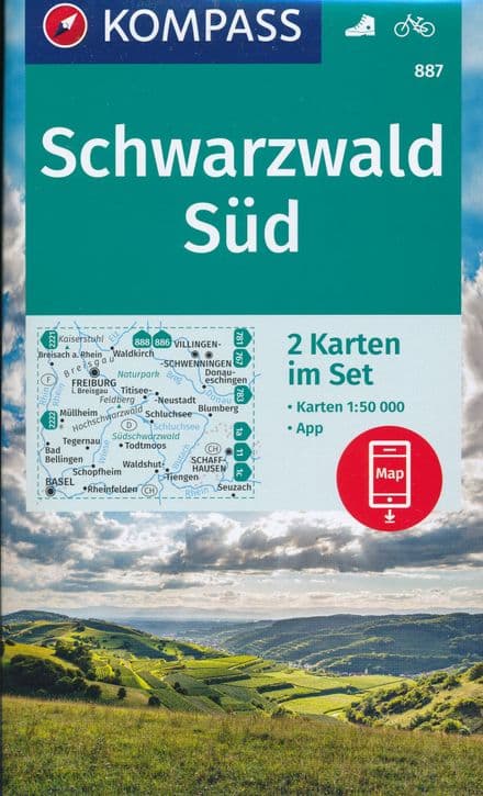 Black Forest South - Schwarzwald South - Kompass 887