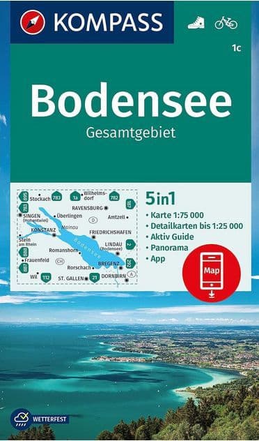 Bodensee Gesamtgebiet - Kompass 1C