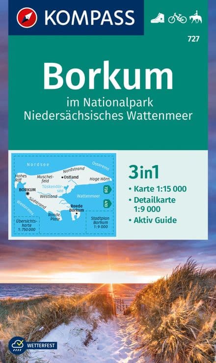 Borkum im Nat.Park Niedersächsisches Wattenmeer - Kompass 727