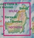 Borneo / Kalimanton Travel Map - ITM