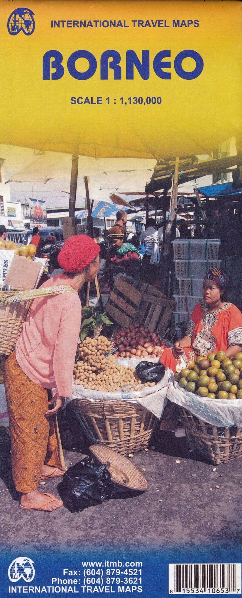 Borneo / Kalimanton Travel Map - ITM
