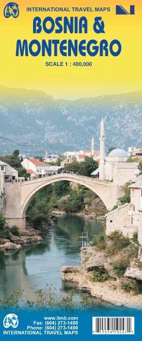 Bosnia & Montenegro - Travel Map - ITM