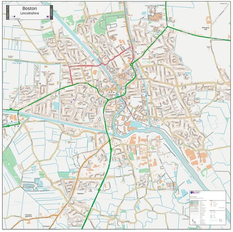 Boston Street Map - 2024
