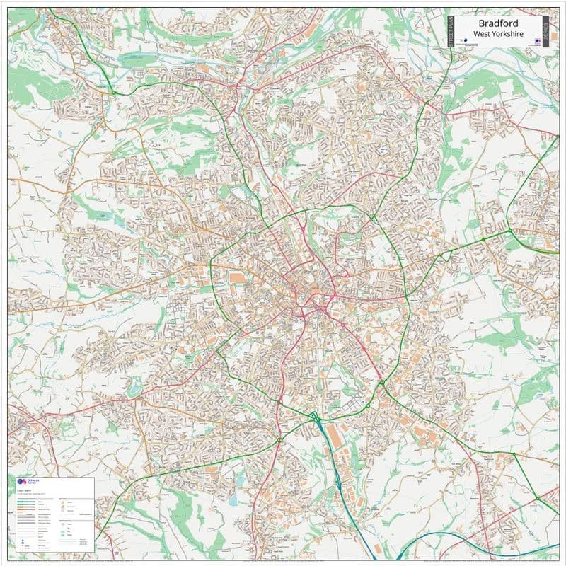 Bradford Street Map - 2024