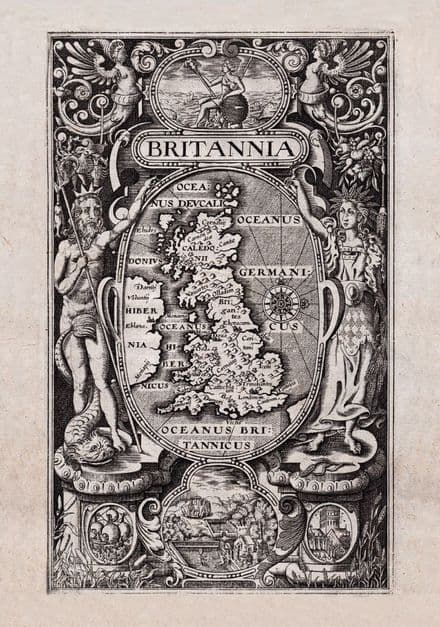 Britannia 1610 - Reproduction Map Print