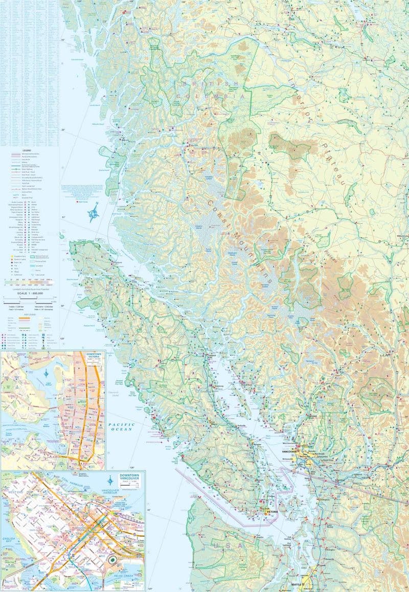British Columbia South - Travel Map - ITM